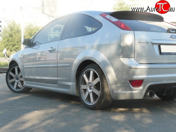 5 899 р. Пороги накладки MaxS  Ford Focus  2 (2004-2011) хэтчбэк 3 дв. дорестайлинг, хэтчбэк 3 дв. рестайлинг (Неокрашенные)  с доставкой в г. Пермь