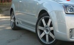 5 899 р. Пороги накладки MaxS  Ford Focus  2 (2004-2011) хэтчбэк 3 дв. дорестайлинг, хэтчбэк 3 дв. рестайлинг (Неокрашенные)  с доставкой в г. Пермь. Увеличить фотографию 3