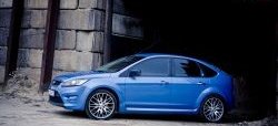 6 999 р. Пороги накладки ST Ford Focus 2 седан рестайлинг (2007-2011) (Неокрашенные)  с доставкой в г. Пермь. Увеличить фотографию 2