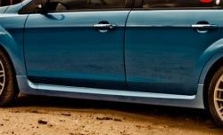 6 999 р. Пороги накладки ST Ford Focus 2 седан рестайлинг (2007-2011) (Неокрашенные)  с доставкой в г. Пермь. Увеличить фотографию 5