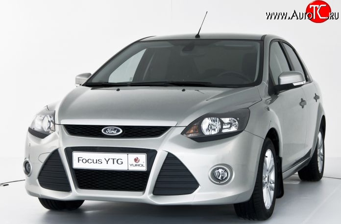 5 699 р. Передний бампер YTR Ford Focus 2 седан рестайлинг (2007-2011) (Неокрашенный)  с доставкой в г. Пермь