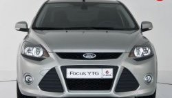 5 699 р. Передний бампер YTR Ford Focus 2 седан рестайлинг (2007-2011) (Неокрашенный)  с доставкой в г. Пермь. Увеличить фотографию 2