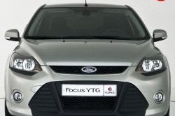 5 699 р. Передний бампер YTR Ford Focus 2 седан рестайлинг (2007-2011) (Неокрашенный)  с доставкой в г. Пермь. Увеличить фотографию 5