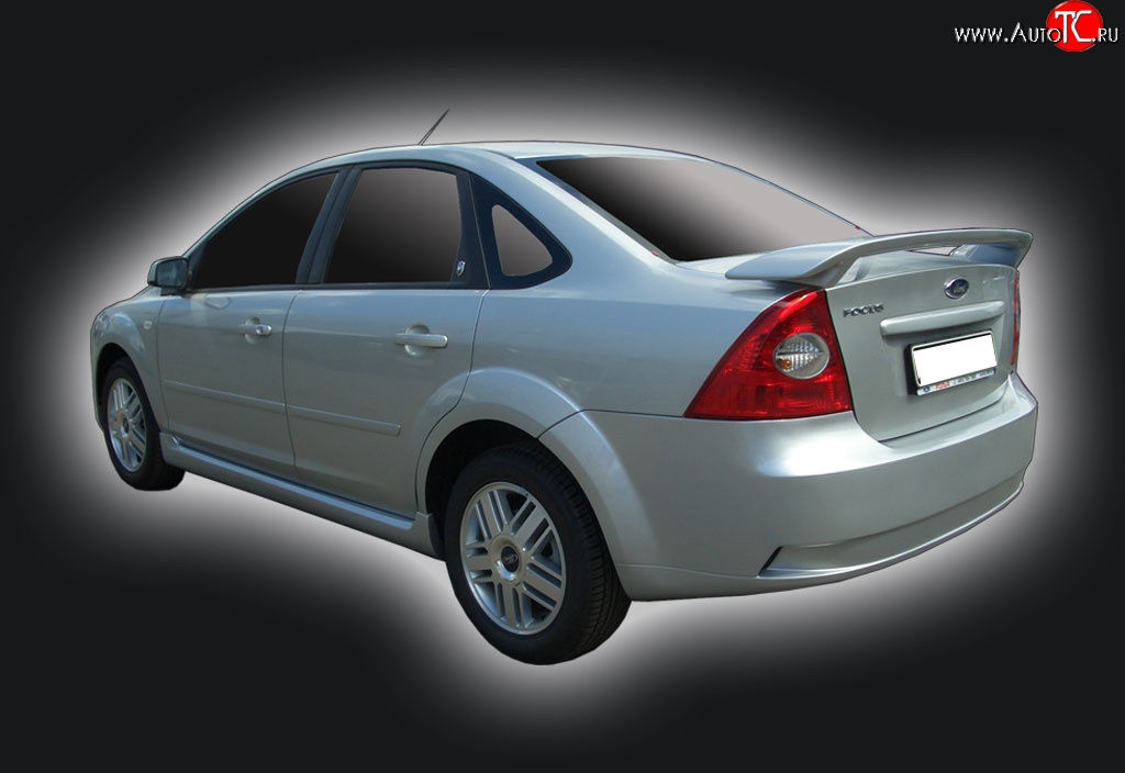 6 499 р. Задний бампер GT Dynamics Ford Focus 2  седан дорестайлинг (2004-2008) (Неокрашенный)  с доставкой в г. Пермь
