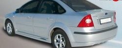 4 199 р. Пороги накладки FT Ford Focus 2 седан рестайлинг (2007-2011) (Неокрашенные)  с доставкой в г. Пермь. Увеличить фотографию 2