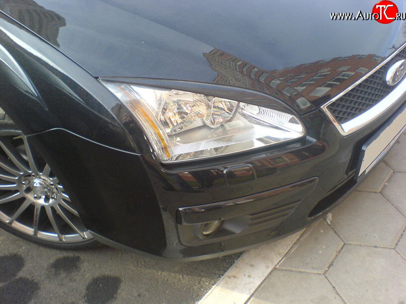 1 149 р. Реснички FF Ford Focus 2 универсал дорестайлинг (2004-2008) (Неокрашенные)  с доставкой в г. Пермь