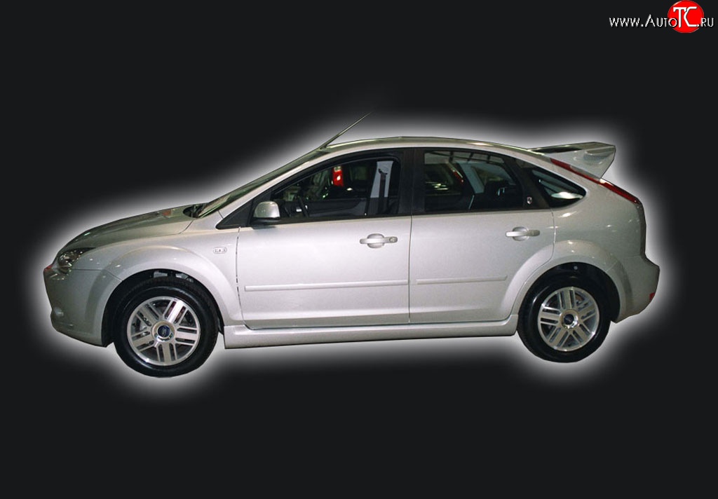 5 999 р. Пороги накладки GT Dynamics Ford Focus 2 седан рестайлинг (2007-2011) (Неокрашенные)  с доставкой в г. Пермь
