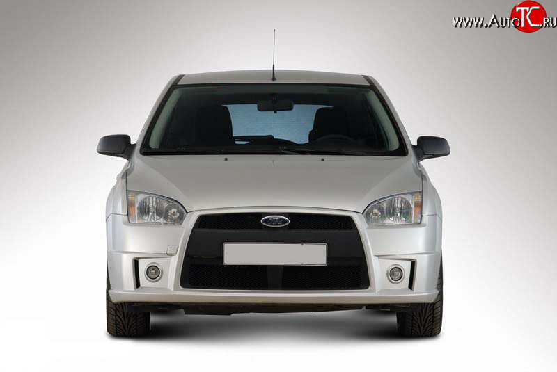 5 599 р. Передний бампер YTE Ford Focus 2 хэтчбэк 3 дв. дорестайлинг (2004-2007) (Неокрашенный)  с доставкой в г. Пермь