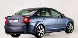 5 699 р. Накладка бампера MS Ford Focus 2  седан дорестайлинг (2004-2008) (Неокрашенная)  с доставкой в г. Пермь. Увеличить фотографию 2