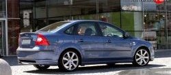 5 699 р. Накладка бампера MS Ford Focus 2  седан дорестайлинг (2004-2008) (Неокрашенная)  с доставкой в г. Пермь. Увеличить фотографию 3
