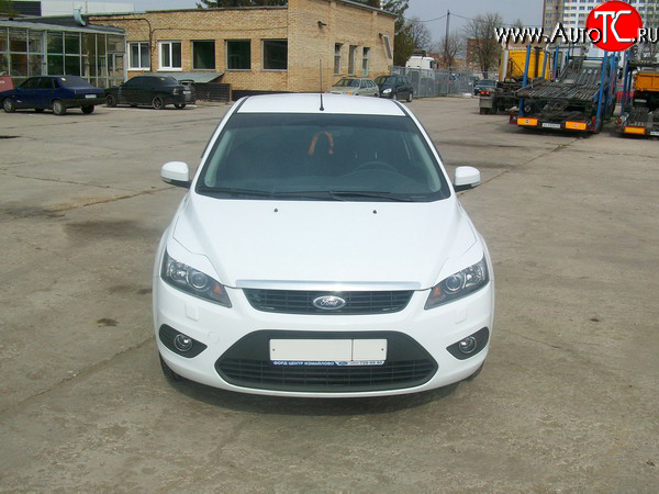 1 149 р. Реснички Loder 1899 широкие №1 Ford Focus 2 седан рестайлинг (2007-2011) (Неокрашенные)  с доставкой в г. Пермь