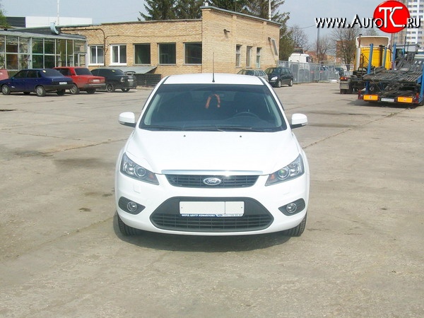 1 149 р. Комплект узких ресничек Loder Ford Focus 2 седан рестайлинг (2007-2011) (Неокрашенные)  с доставкой в г. Пермь