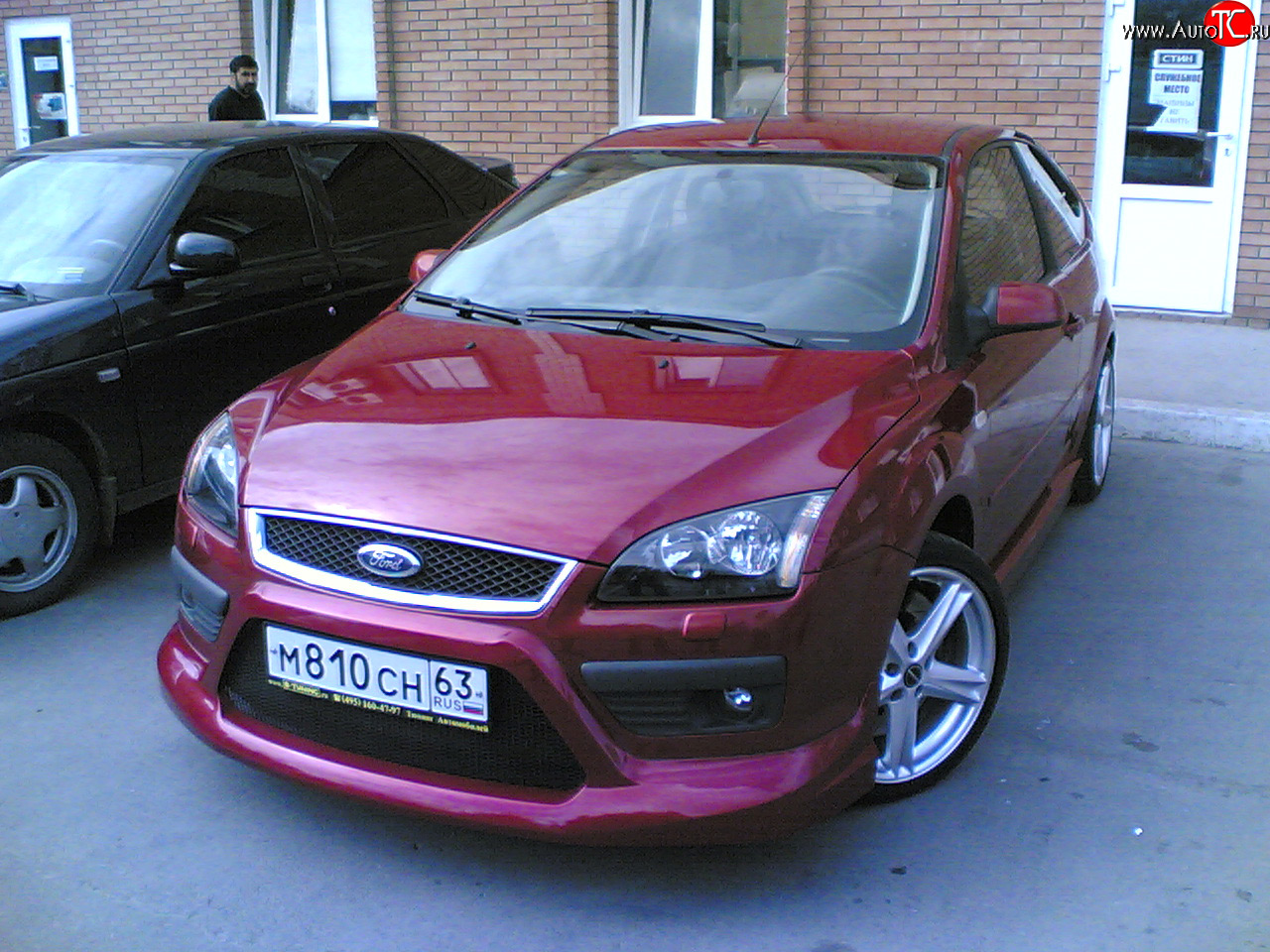 8 499 р. Накладка на передний бампер Снайпер  Ford Focus  2 (2004-2008)  седан дорестайлинг, универсал дорестайлинг, хэтчбэк 3 дв. дорестайлинг, хэтчбэк 5 дв. дорестайлинг (Неокрашенная)  с доставкой в г. Пермь