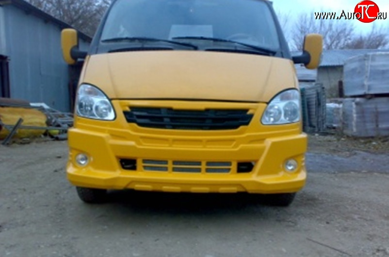 3 499 р. Передний бампер Revolution ГАЗ Баргузин 2217 автобус 2-ой рестайлинг (2010-2025) (Неокрашенный)  с доставкой в г. Пермь