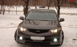 27 799 р. Передний бампер MUGEN Honda Accord 8 CU седан дорестайлинг (2008-2011) (Неокрашенный)  с доставкой в г. Пермь. Увеличить фотографию 2