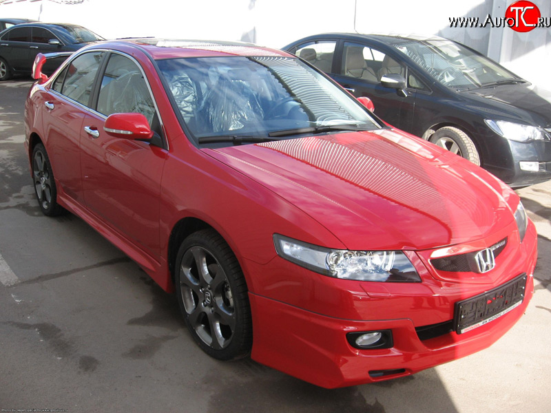 4 599 р. Решётка радиатора Mugen  Honda Accord ( 7 CL,  7 CM) (2005-2008) седан рестайлинг, универсал рестайлинг (Без сетки, Неокрашенная)  с доставкой в г. Пермь
