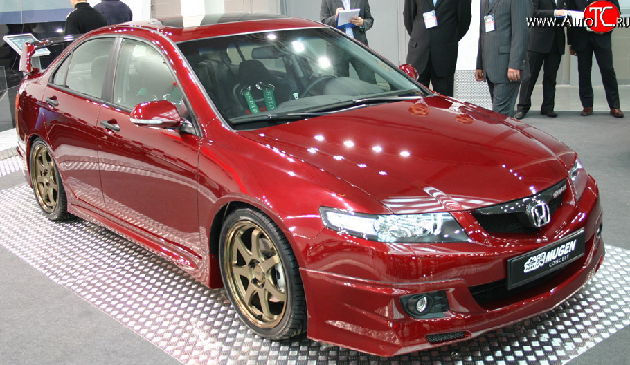 5 899 р. Пороги накладки Mugen Style рестайлинг  Honda Accord  7 CL (2002-2005) седан дорестайлинг (Неокрашенные)  с доставкой в г. Пермь