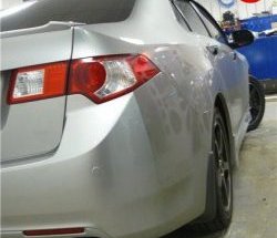 5 099 р. Накладка крышки багажника Elegance (липспойлер) Honda Accord 8 CU седан дорестайлинг (2008-2011) (Неокрашенный)  с доставкой в г. Пермь. Увеличить фотографию 2