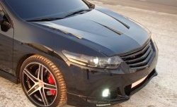 Пластиковый капот Agressive Sport (с прорезанным центральным воздуховодом) MV-Tuning Honda Accord  8 CU (2008-2011) седан дорестайлинг