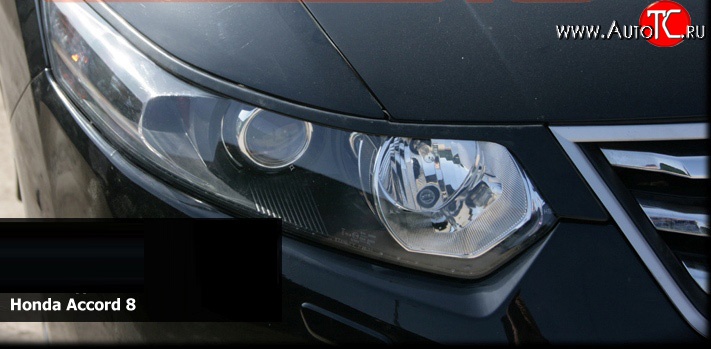 899 р. Реснички GT-Evolution V1 Honda Accord 8 CU седан дорестайлинг (2008-2011) (Неокрашенные)  с доставкой в г. Пермь