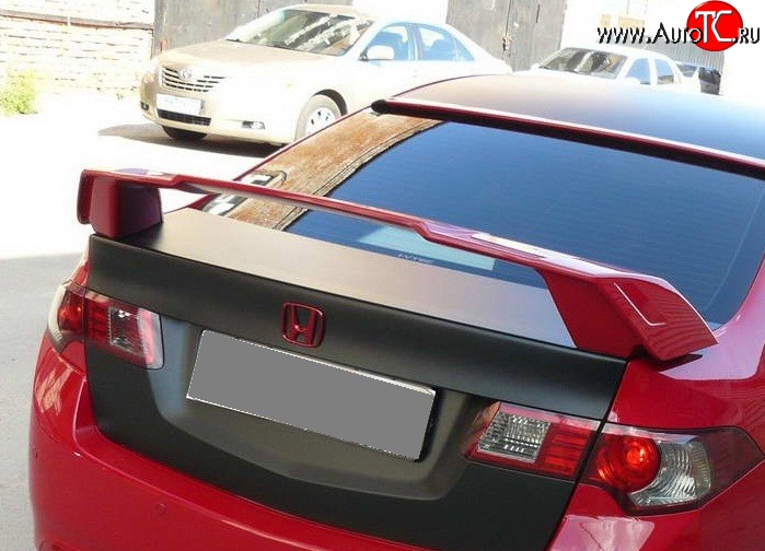 9 049 р. Спойлер RS Honda Accord 8 CU седан дорестайлинг (2008-2011) (Неокрашенный)  с доставкой в г. Пермь