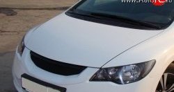 4 599 р. Решётка радиатора Mugen Style  Honda Civic  FD (2009-2011) седан рестайлинг (Неокрашенная)  с доставкой в г. Пермь. Увеличить фотографию 3