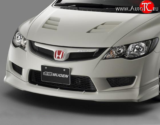 27 999 р. Пластиковый капот Mugen Style Honda Civic FD седан дорестайлинг (2005-2008) (Неокрашенный)  с доставкой в г. Пермь