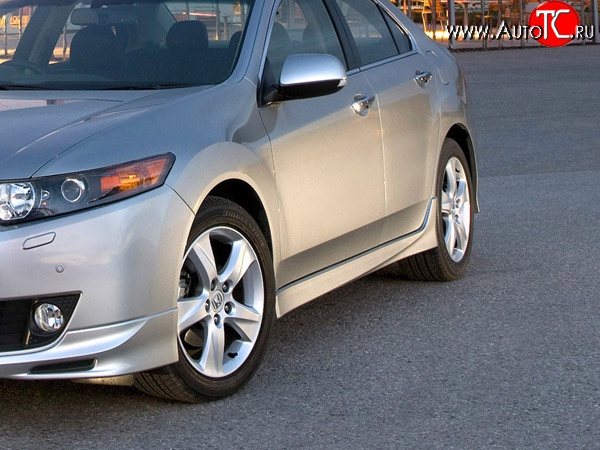 5 999 р. Пороги накладки Type-S Honda Accord 8 CU седан дорестайлинг (2008-2011) (Неокрашенные)  с доставкой в г. Пермь