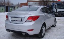 1 799 р. Плавники на крышу Sport  Hyundai Solaris  RBr (2010-2017) седан дорестайлинг, седан рестайлинг (Неокрашенный)  с доставкой в г. Пермь. Увеличить фотографию 2