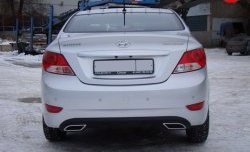 1 799 р. Плавники на крышу Sport  Hyundai Solaris  RBr (2010-2017) седан дорестайлинг, седан рестайлинг (Неокрашенный)  с доставкой в г. Пермь. Увеличить фотографию 3