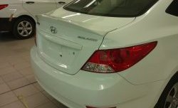 5 799 р. Лип спойлер Style  Hyundai Solaris  RBr (2010-2017) седан дорестайлинг, седан рестайлинг (Неокрашенный)  с доставкой в г. Пермь. Увеличить фотографию 8