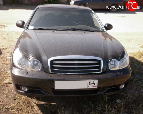 1 299 р. Реснички M-VRS Hyundai Sonata EF рестайлинг ТагАЗ (2001-2013) (Неокрашенные)  с доставкой в г. Пермь