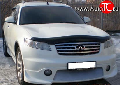 10 599 р. Накладка переднего бампера FX-Design INFINITI FX45 S50 дорестайлинг (2002-2005) (Неокрашенная)  с доставкой в г. Пермь