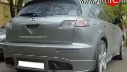 10 599 р. Накладка заднего бампера FX-Design INFINITI FX35 S50 дорестайлинг (2002-2005) (Неокрашенная)  с доставкой в г. Пермь. Увеличить фотографию 2