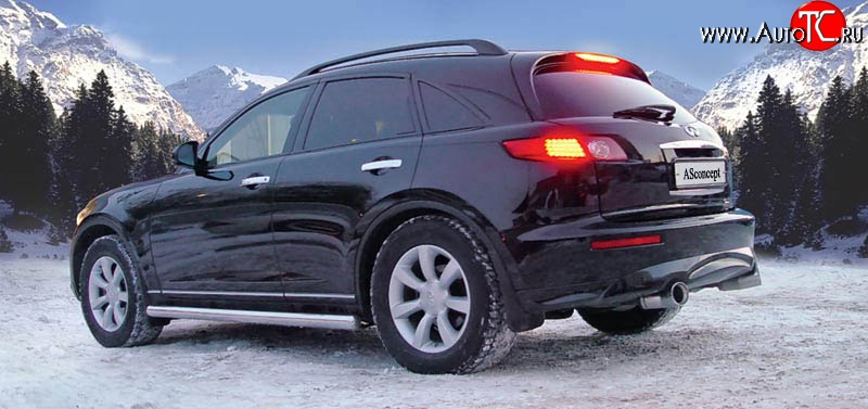 1 499 р. Накладка на гнездо номерного знака ASconcept INFINITI FX35 S50 дорестайлинг (2002-2005)  с доставкой в г. Пермь