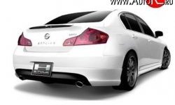 12 599 р. Пороги накладки H Style INFINITI GF35 (2002-2008) (Неокрашенные)  с доставкой в г. Пермь. Увеличить фотографию 3