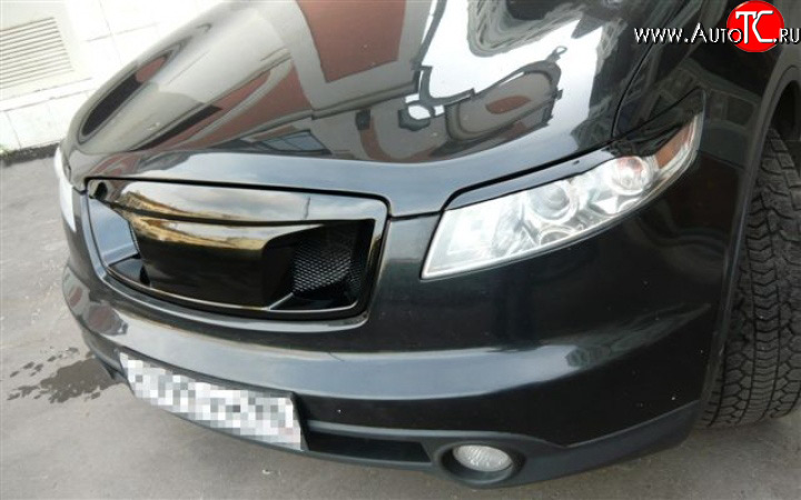 3 999 р. Реснички Devil INFINITI FX35 S50 рестайлинг (2006-2008) (Неокрашенные)  с доставкой в г. Пермь