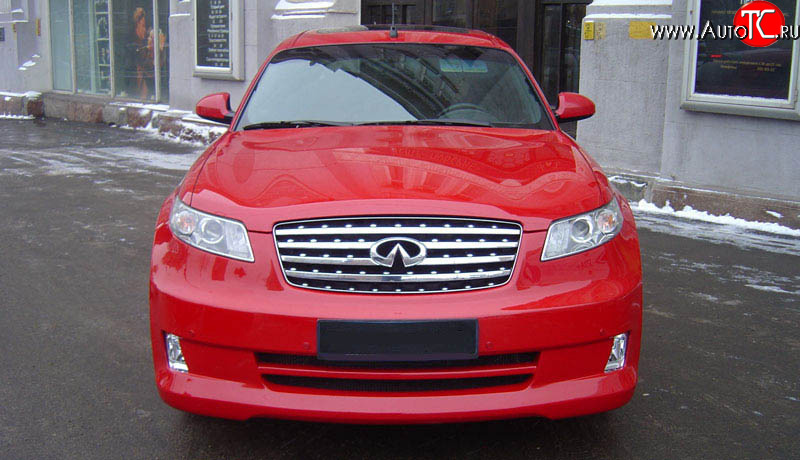10 999 р. Радиаторная решётка AERO INFINITI FX35 S50 рестайлинг (2006-2008) (Неокрашенная)  с доставкой в г. Пермь