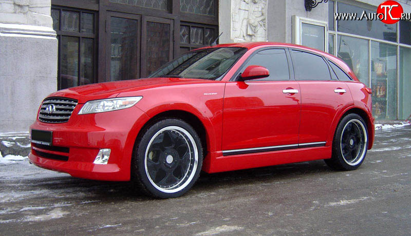 21 099 р. Передние крылья AERO INFINITI FX35 S50 дорестайлинг (2002-2005) (Неокрашенные)  с доставкой в г. Пермь