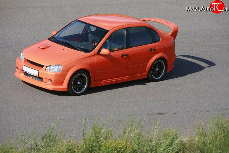 789 р. Комплект накладок на задние двери TMS-GTI Лада Калина 1119 (2004-2013) (Неокрашенные)  с доставкой в г. Пермь
