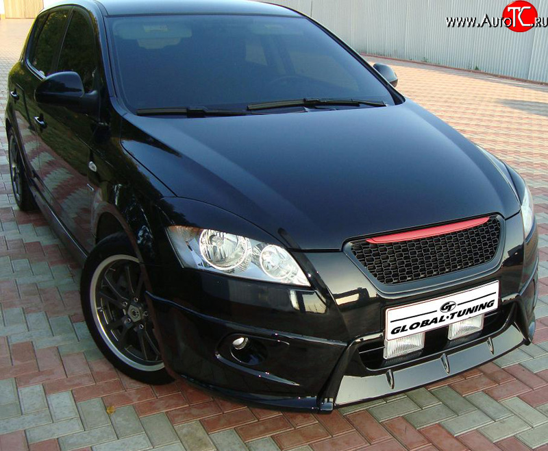 829 р. Реснички дорестайлинг Global-Tuning  KIA Ceed  1 ED (2006-2010) дорестайлинг универсал, дорестайлинг, хэтчбэк 5 дв. (Неокрашенные)  с доставкой в г. Пермь