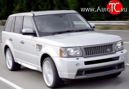 37 699 р. Передний бампер Stormer Land Rover Range Rover Sport 1 L320 дорестайлинг (2005-2009) (Бампер без решёток, Неокрашенный)  с доставкой в г. Пермь