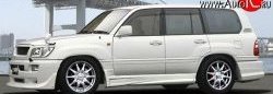 18 449 р. Пороги накладки JAOS Style Lexus LX470 J100 дорестайлинг (1998-2002) (Неокрашенные)  с доставкой в г. Пермь. Увеличить фотографию 2