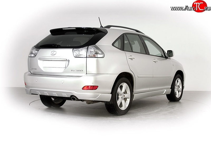 2 649 р. Накладка заднего бампера Style Lexus RX350 XU30 дорестайлинг (2003-2006) (Неокрашенная)  с доставкой в г. Пермь