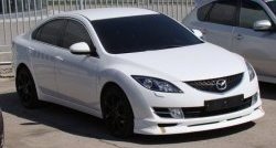 6 599 р. Накладка Sport на передний бампер в комплектации Turing Mazda 6 GH дорестайлинг лифтбэк (2007-2010) (Неокрашенная)  с доставкой в г. Пермь. Увеличить фотографию 4