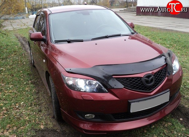 4 999 р. Накладка переднего бампера Sport Mazda 3/Axela BK дорестайлинг, хэтчбэк (2003-2006) (Неокрашенная)  с доставкой в г. Пермь