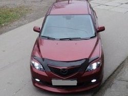 4 999 р. Накладка переднего бампера Sport Mazda 3/Axela BK дорестайлинг, хэтчбэк (2003-2006) (Неокрашенная)  с доставкой в г. Пермь. Увеличить фотографию 3