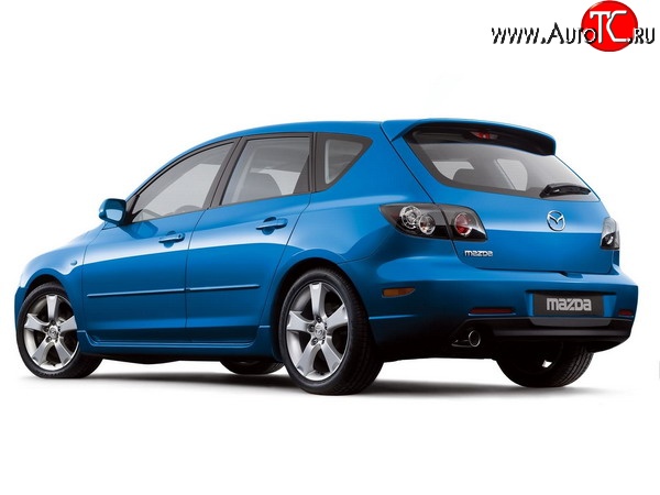 5 749 р. Спойлер Light Mazda 3/Axela BK дорестайлинг, хэтчбэк (2003-2006) (Неокрашенный)  с доставкой в г. Пермь