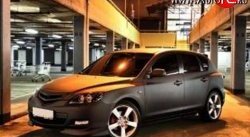 3 149 р. Решётка радиатора Racing Mazda 3/Axela BK дорестайлинг, хэтчбэк (2003-2006) (Неокрашенная)  с доставкой в г. Пермь. Увеличить фотографию 2