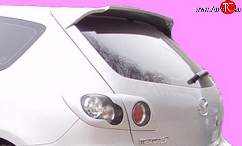 4 349 р. Спойлер Style Mazda 3/Axela BK дорестайлинг, хэтчбэк (2003-2006) (Неокрашенный)  с доставкой в г. Пермь